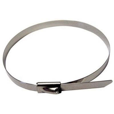 Self Locking Zip Cable Ties 316 Stainless Steel 7.9mm Width 0.25mm Thickness
