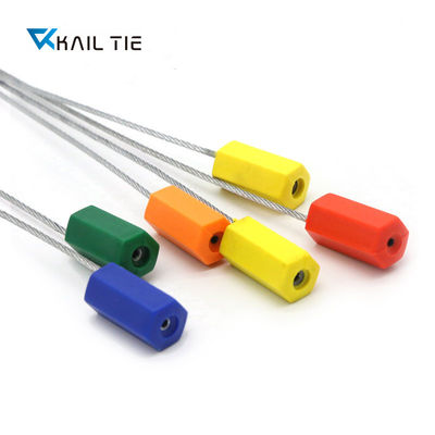 Hexagonal High Security Plastic Cable Seal Coated SS Cable Core 1.8mm X300mm