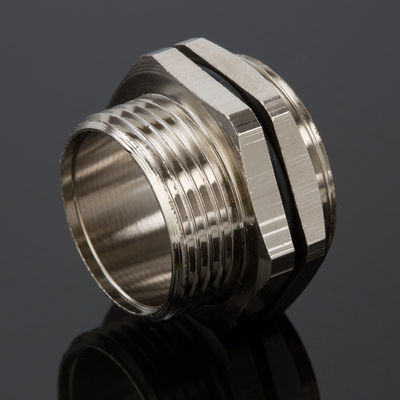 Electrical Oversized Brass Cable Gland M80 Nickel Plated IP68 16mm Thread