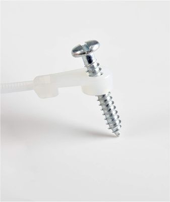 100 Pack 8 Inch Screw Hole Zip Ties Network Screw Down Zip Ties ROHS Approved