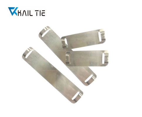 SS304 SS Cable Tag Plate 89mm X 19mm X 0.4mm Nature Engraving Cable Marker Plate