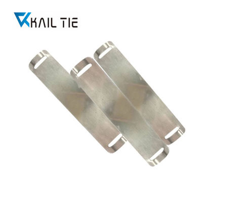SS304 SS Cable Tag Plate 89mm X 19mm X 0.4mm Nature Engraving Cable Marker Plate