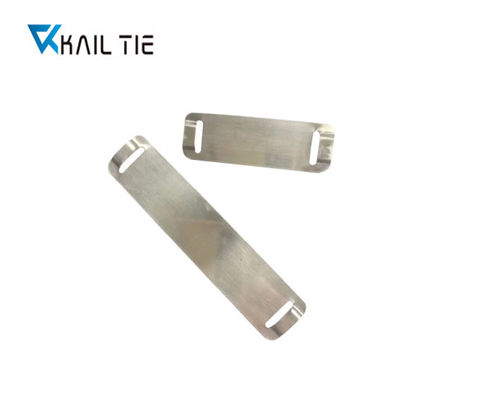 SS304 SS Cable Tag Plate 89mm X 19mm X 0.4mm Nature Engraving Cable Marker Plate