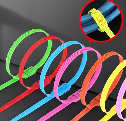 10x400mm Colorful Nylon Cable Tie Indoor Playground Nylon 66 Cable Tie