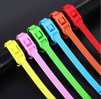 10x400mm Colorful Nylon Cable Tie Indoor Playground Nylon 66 Cable Tie