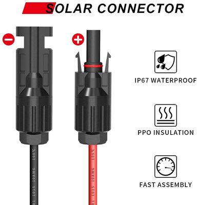 3T MC4 Solar Cable Branch Connector IP67 For Solar System Installation