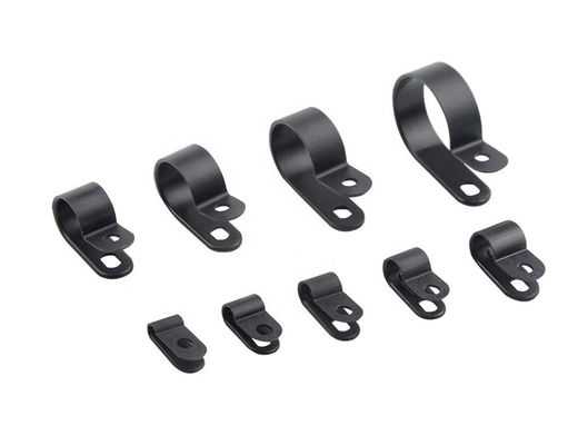 1000Pcs PE Cable Tie Accessories 1/2 Inch Plastic R Type Clip Clamp