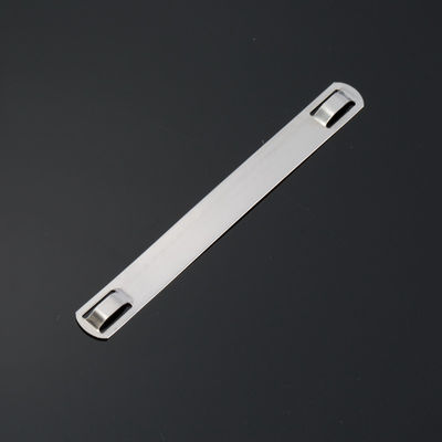 304 Stainless Steel Cable Tags Labels Releasable 9.5mmx89mm Customized