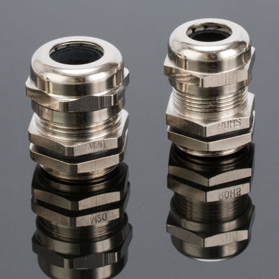 Brass NPT 1/2 Cable Gland IP68 PG9 - PG63 M6 - M80 With Locking Nut